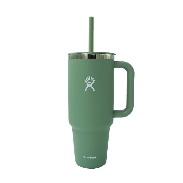 Hydro Flask Travel Tumbler Straw 40 Oz. U-State Agave Green